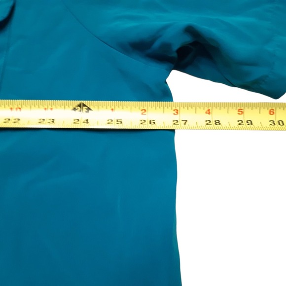 Worthington Blouse Womens 24W Blue Short Sleeve Button Up Shirt Pocket Relaxed - Picture 3 of 11